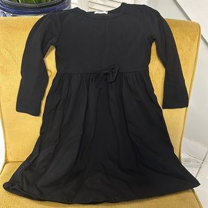 Long Sleeve Black Girls dress